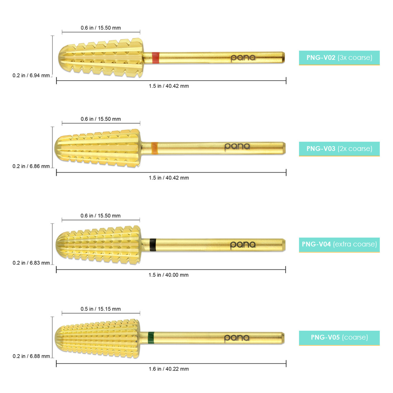 3/32" 2-Way Volcano Gold Carbide Bit (XF - 3XC)