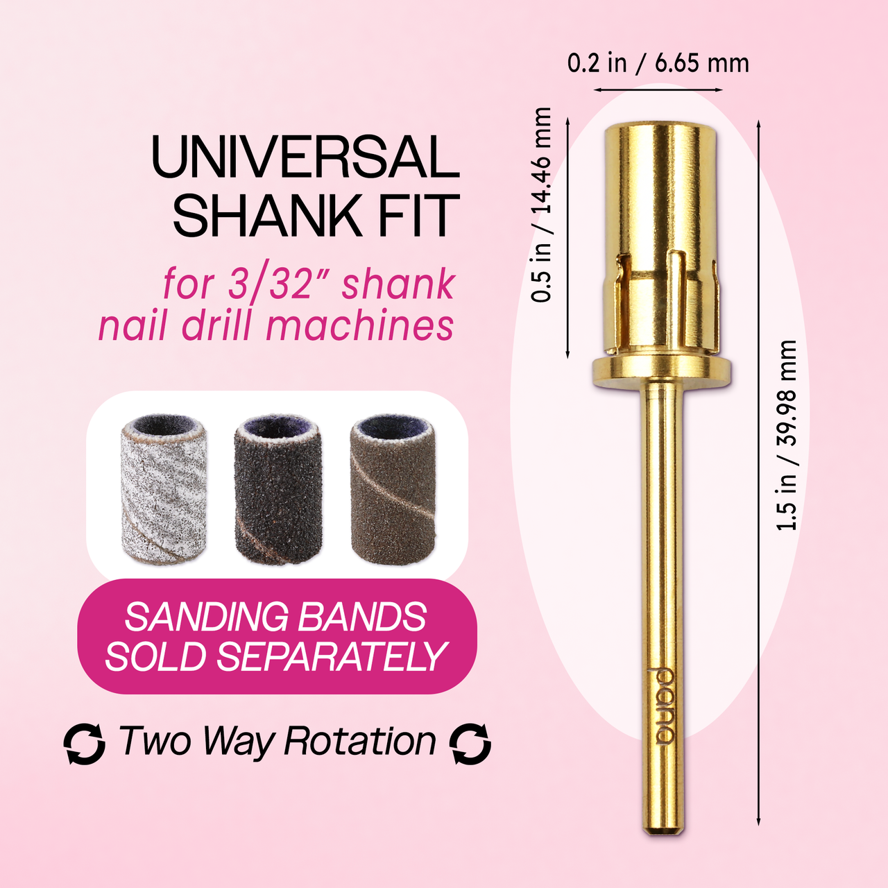 3/32" Loxo Gold Easy-Off Mandrel Bit