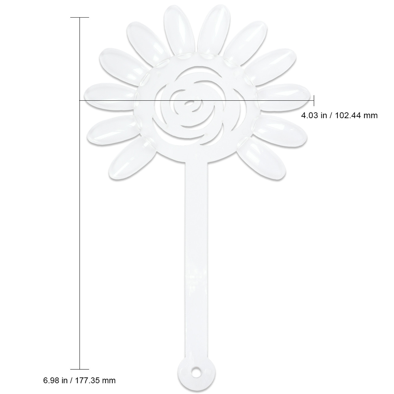 12 Tip Flower Shaped Fan Palette w/ Ring Holder