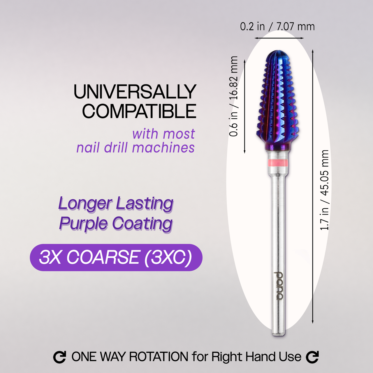 3/32" Tornado Purple Carbide Bit (F - 3XC)