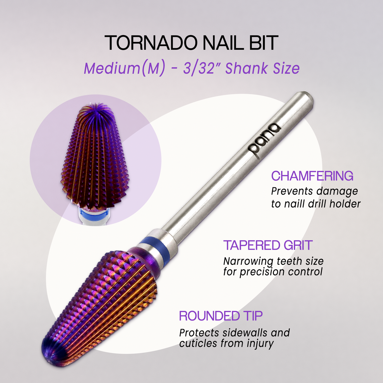 3/32" Tornado Purple Carbide Bit (F - 3XC)