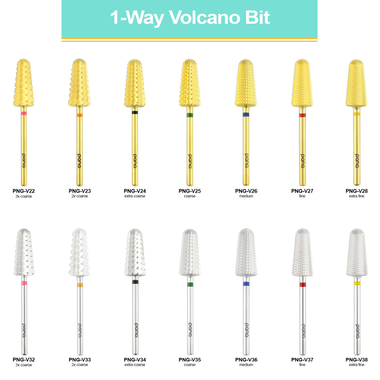 3/32" 1-Way Volcano Gold Carbide Bit (XF - 3XC)
