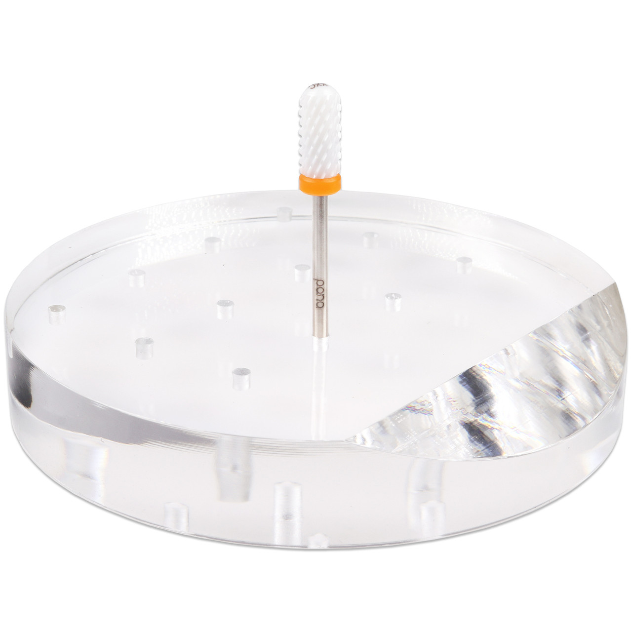Clear Round 12 Hole Acrylic Nail Drill 