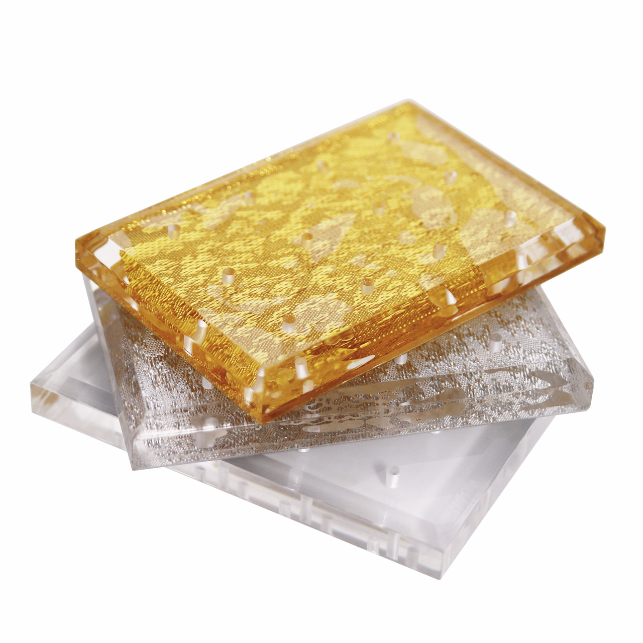 Rectangle 12 Hole Acrylic Nail Drill Bit Holder