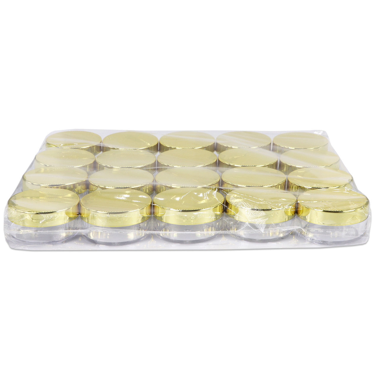 20G/20ML Plastic Clear Cosmetic Sample Jars (Round Top) - Beauticom, Inc.