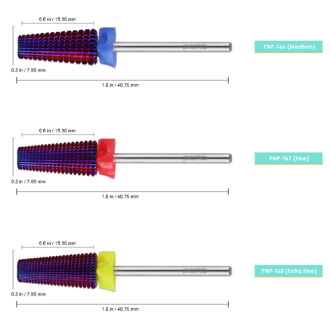 3/32" 5-in-1 Two-Way Purple Carbide Bit (XF - 3XC)