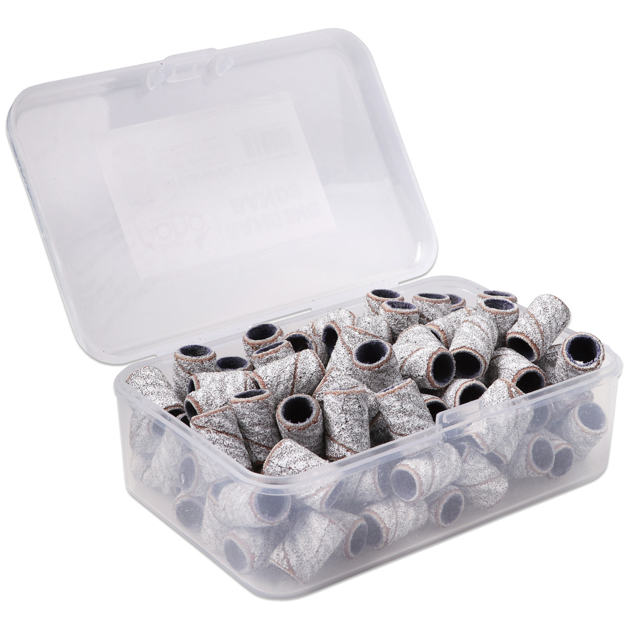 PANA 100 Pieces Zebra Nail Sanding Bands (Grit 80, 100, 120, 150, 180, 240)