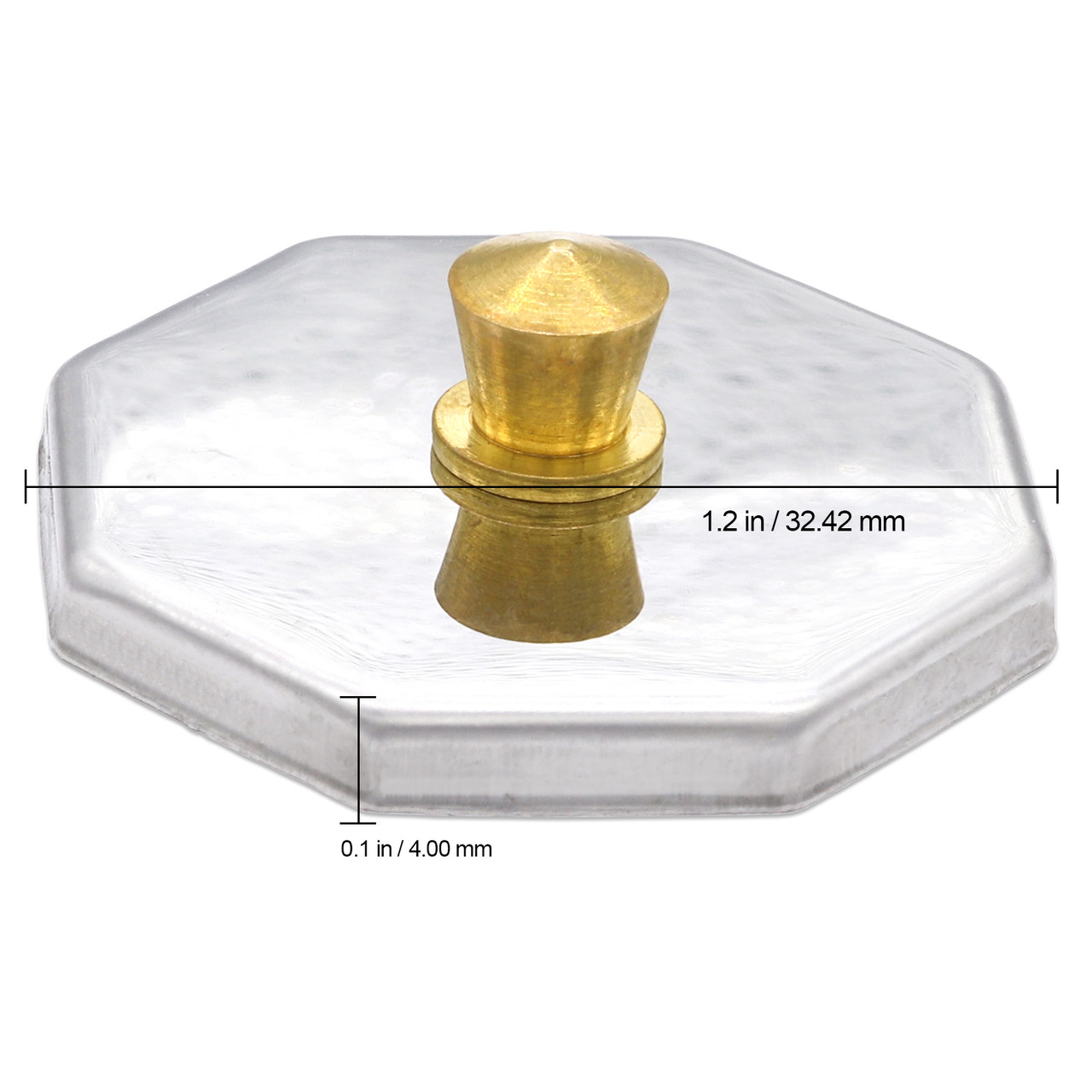 Octagon Shaped Glass Dappen Dish (4ct.)