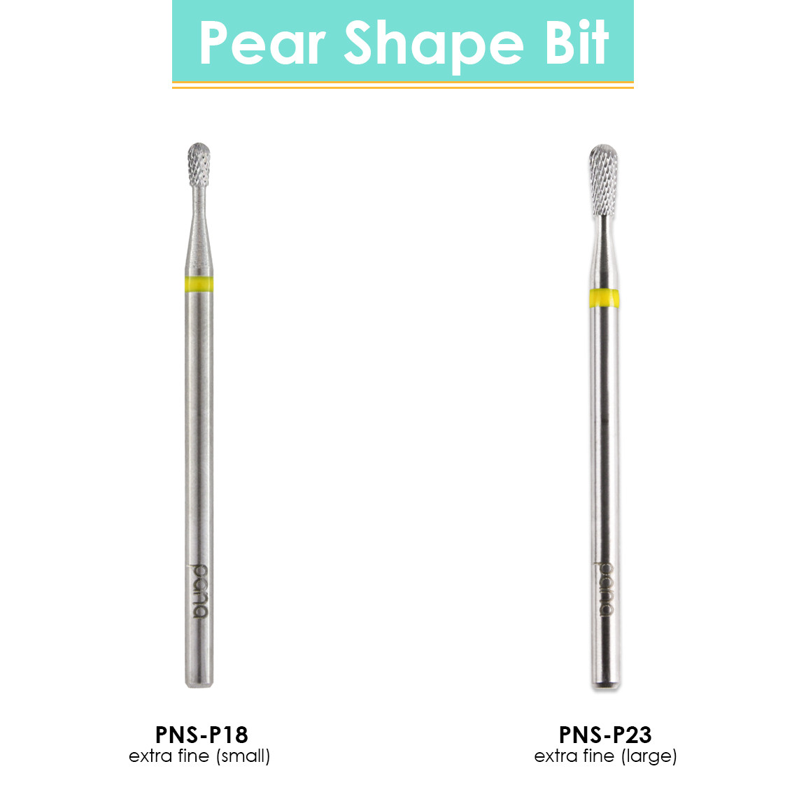 3/32" Pear Shaped Silver Carbide Bit (Large/Small Barrel)