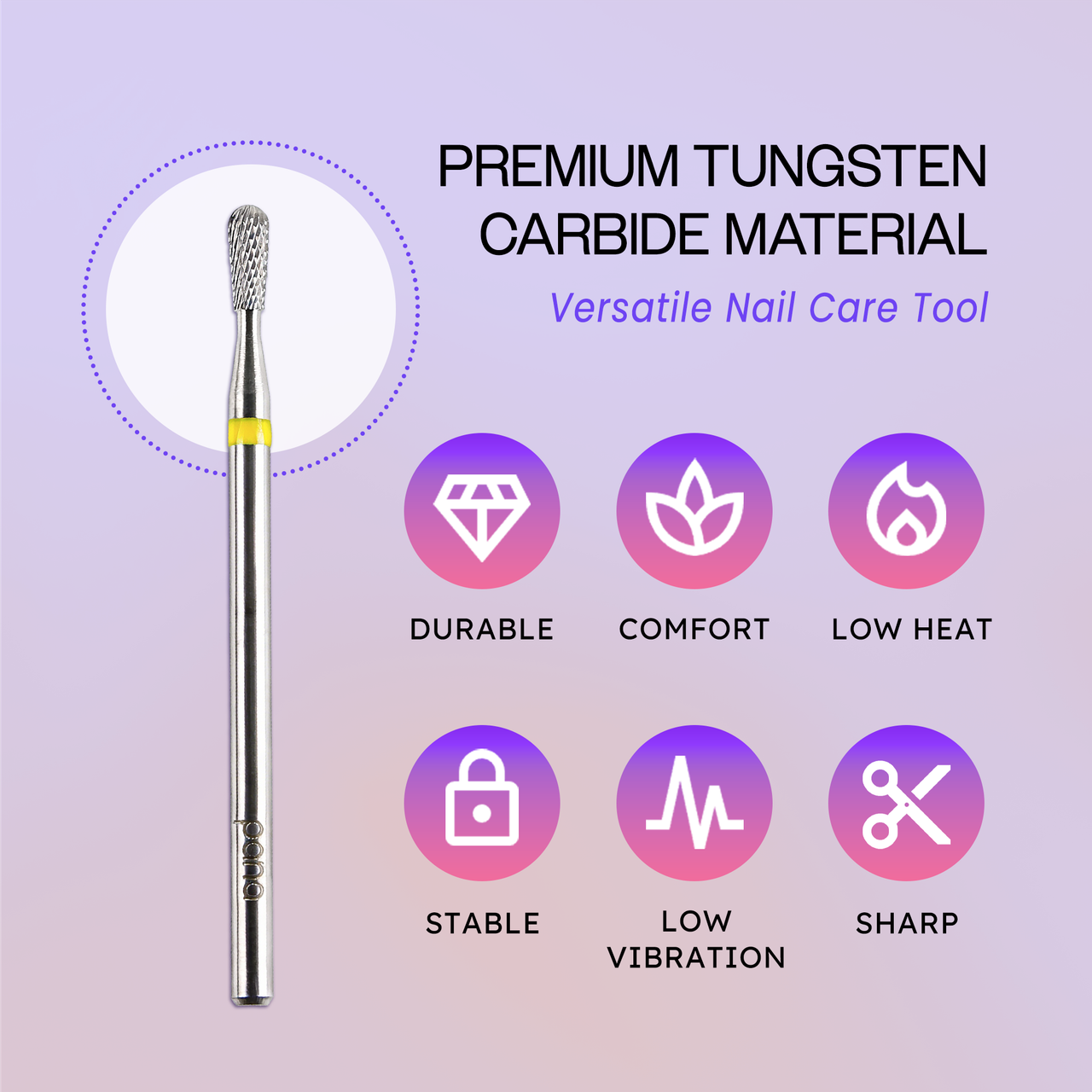 3/32" Pear Shaped Silver Carbide Bit (Large/Small Barrel)