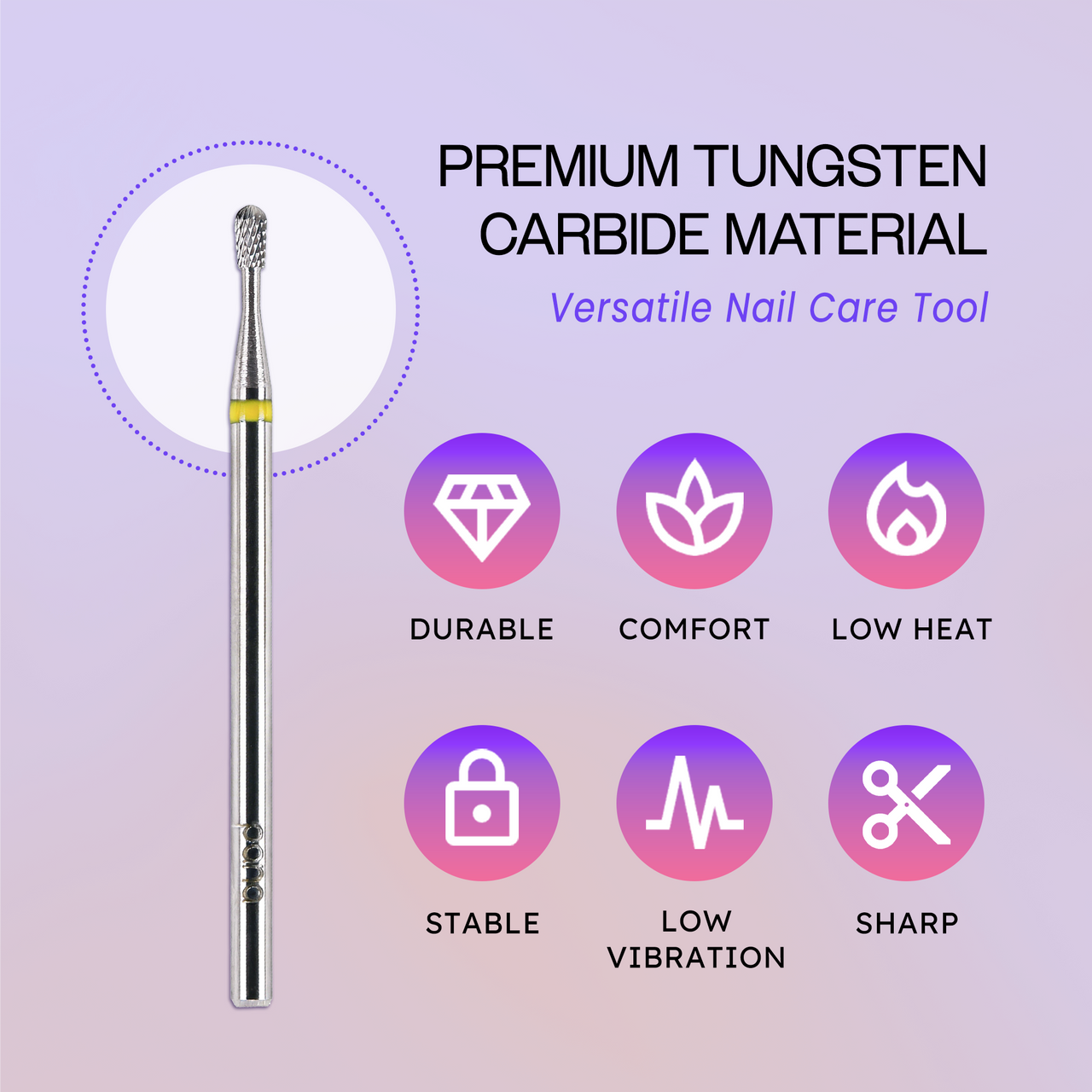 3/32" Pear Shaped Silver Carbide Bit (Large/Small Barrel)