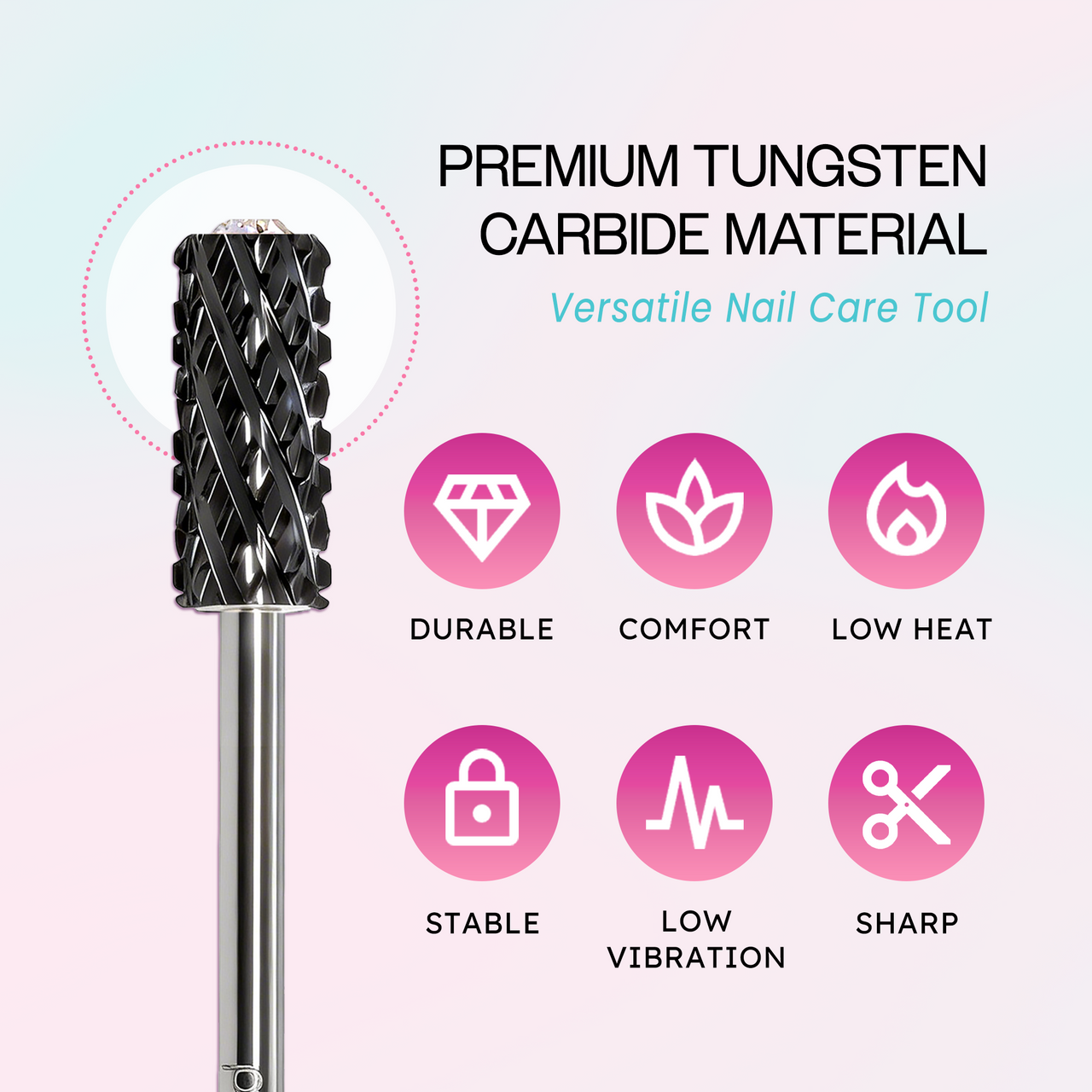 3/32" Crystal Top Small Barrel Black Carbide Bit  (XF - 4XC)