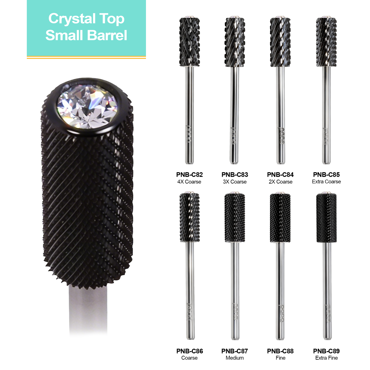 3/32" Crystal Top Small Barrel Black Carbide Bit  (XF - 4XC)