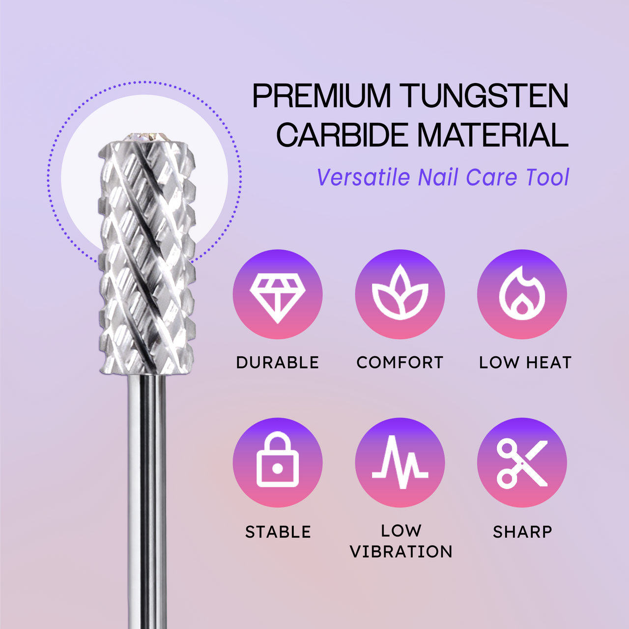 3/32" Crystal Top Small Barrel Silver Carbide Bit  (XF - 4XC)
