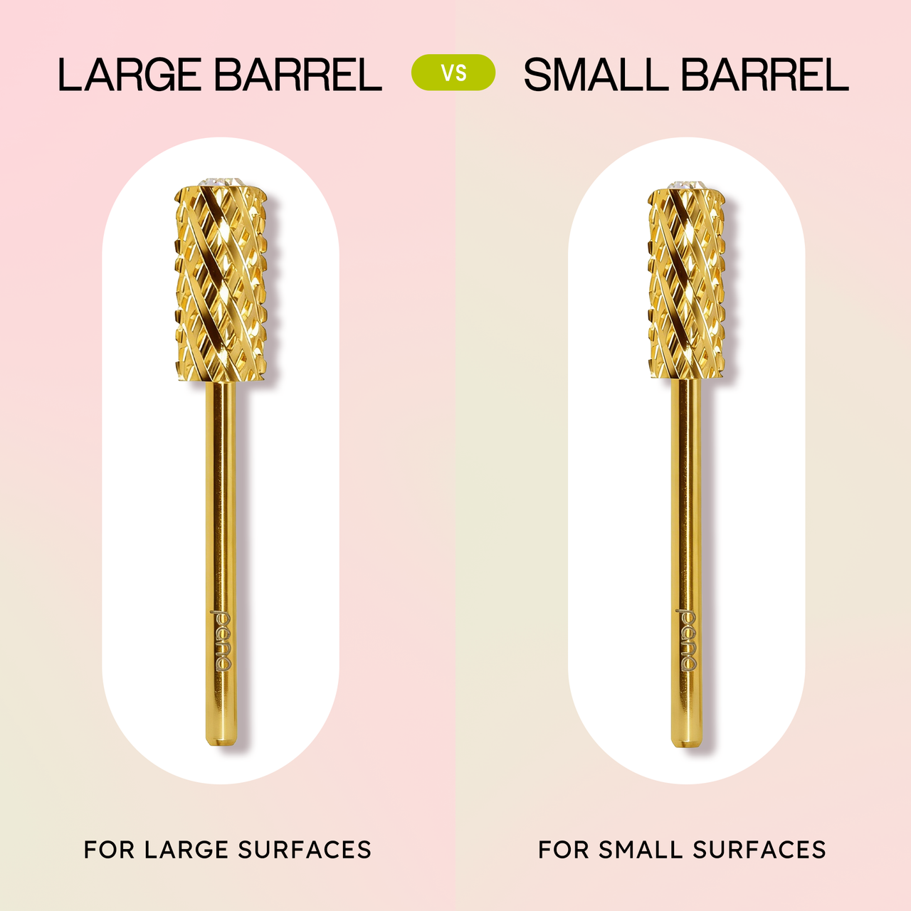 3/32" Crystal Top Small Barrel Gold Carbide Bit  (XF - 4XC)