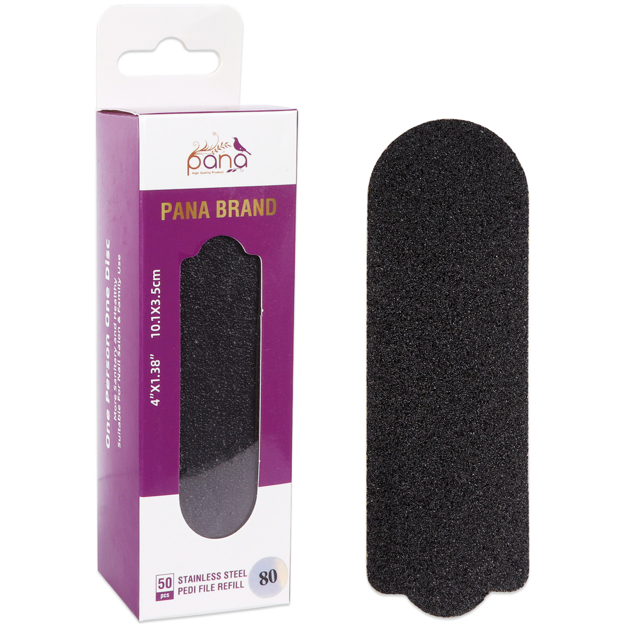 Small Pedicure Foot File Refill Pads - 50pcs/Box (Grits: 80, 100, 120, 150, 180)