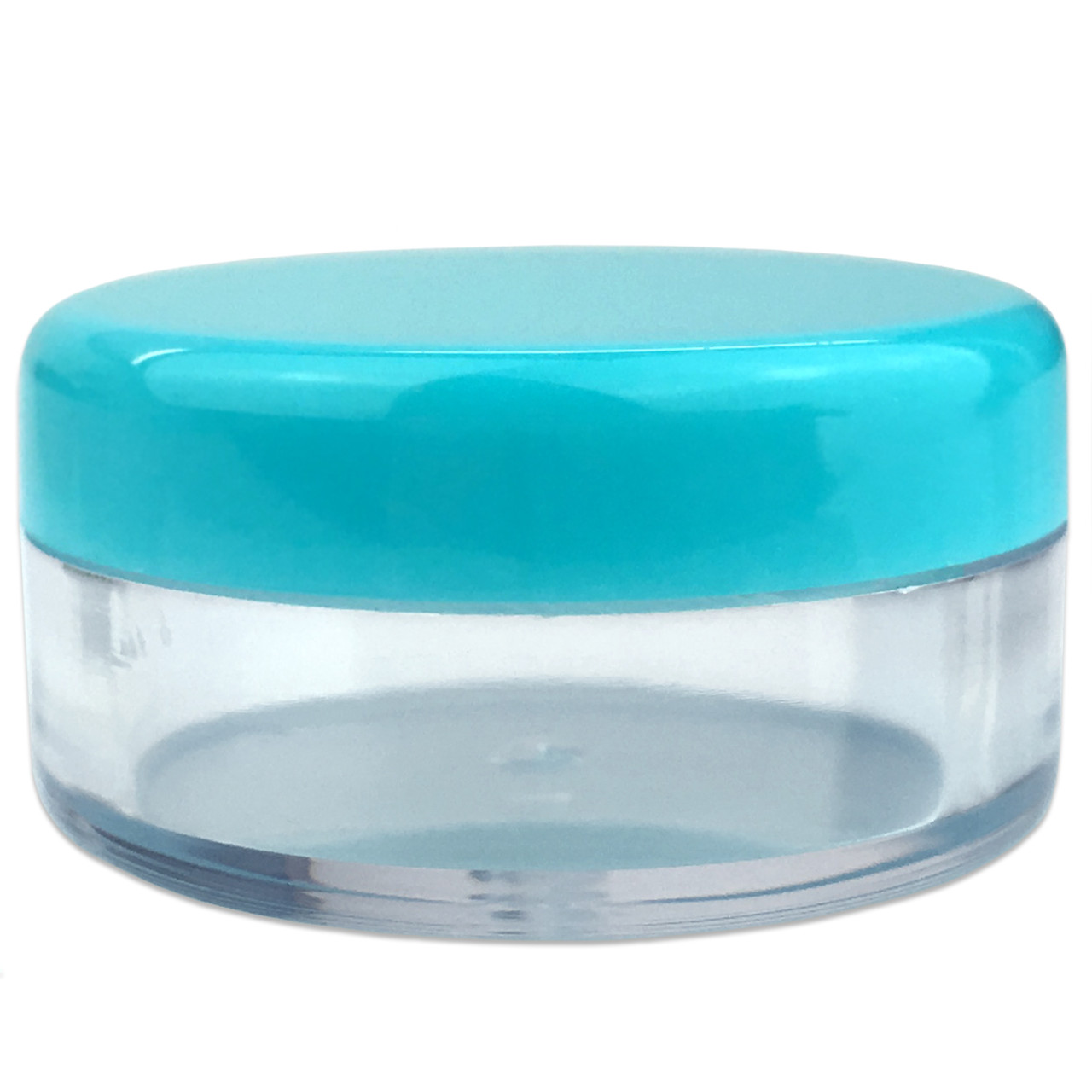 20G/20ML Plastic Clear Cosmetic Sample Jars (Round Top) - Beauticom, Inc.