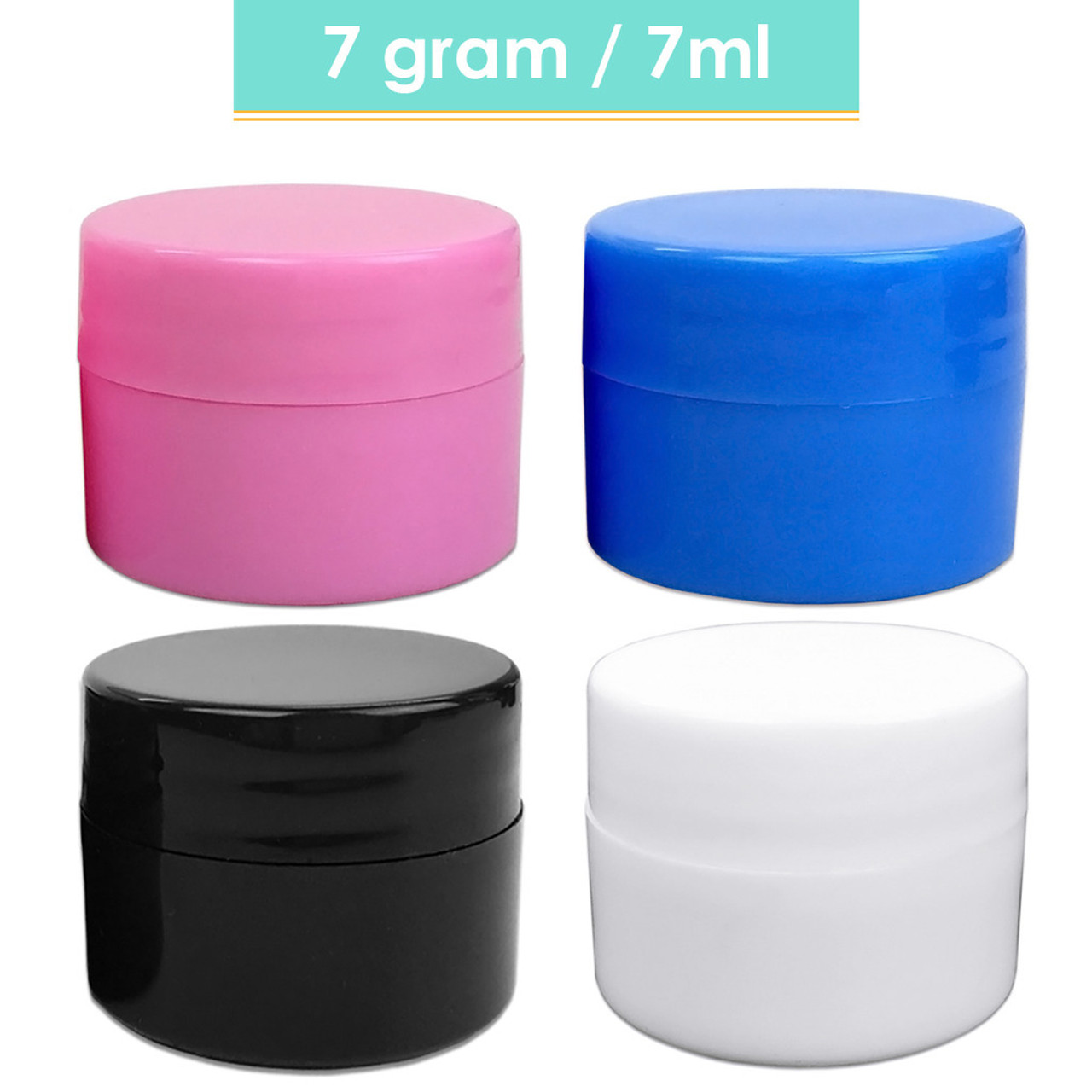 120g/120ml (4 oz) Plastic Cosmetic Sample Jars (High Quality)