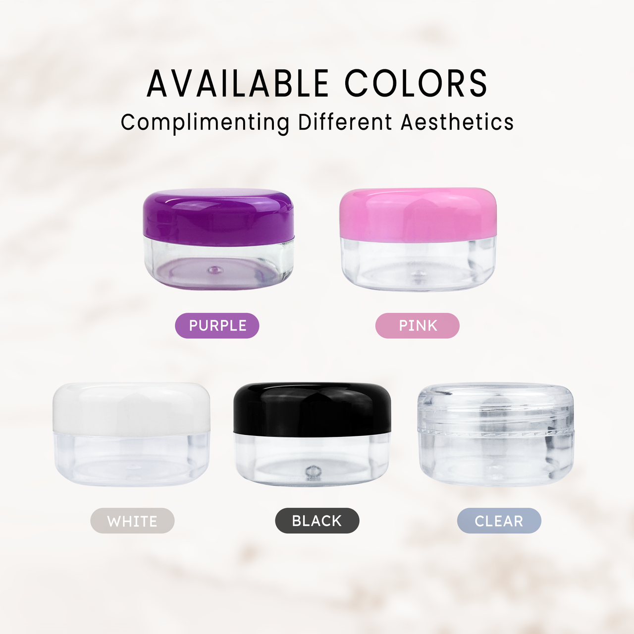 15G/15ML Plastic Clear Cosmetic Sample Jars (Round Top) 15G/15ML Plastic Clear Cosmetic Sample Jars (Round Top)