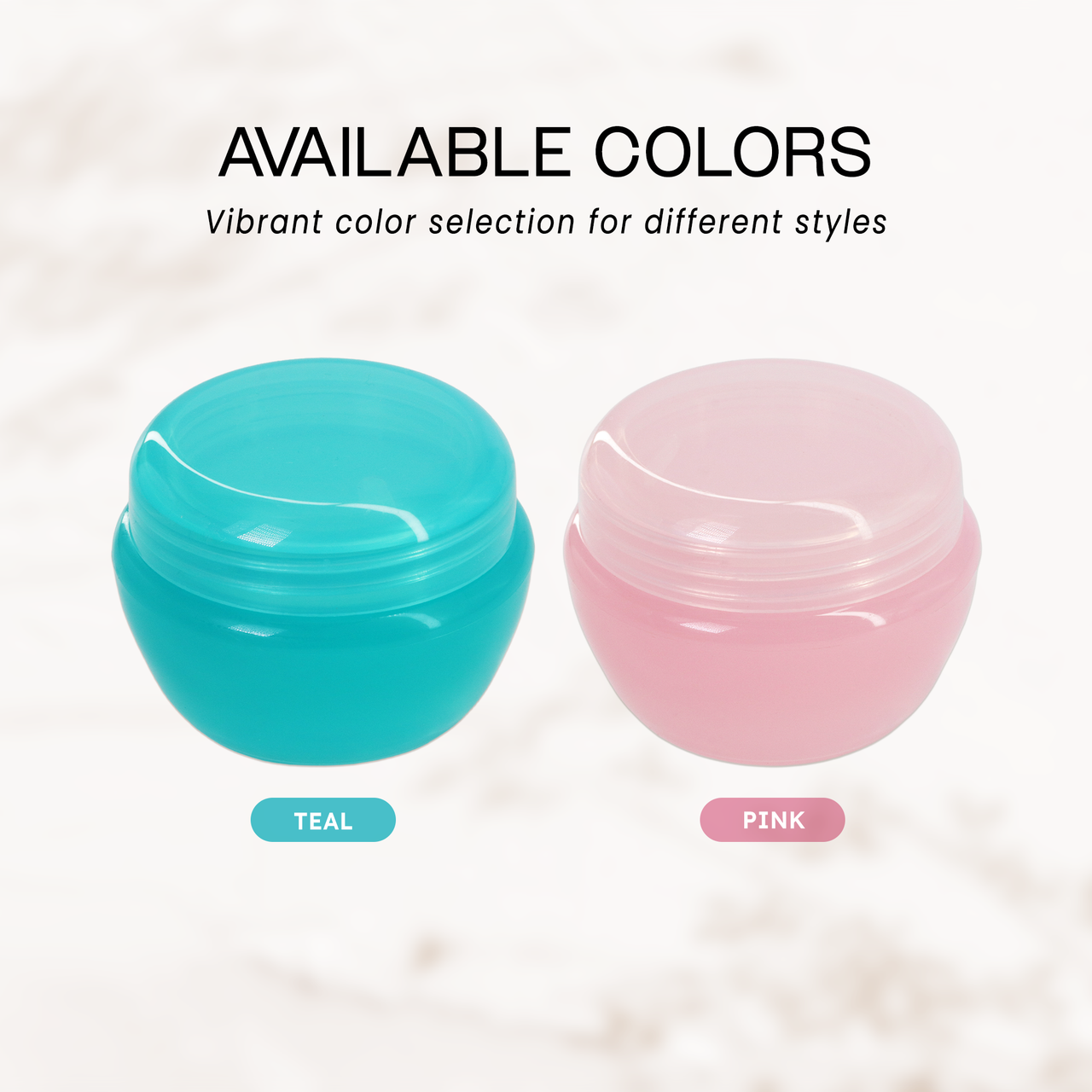 30g/30ml (1 oz) Plastic Cosmetic Sample Jars (Frosted)