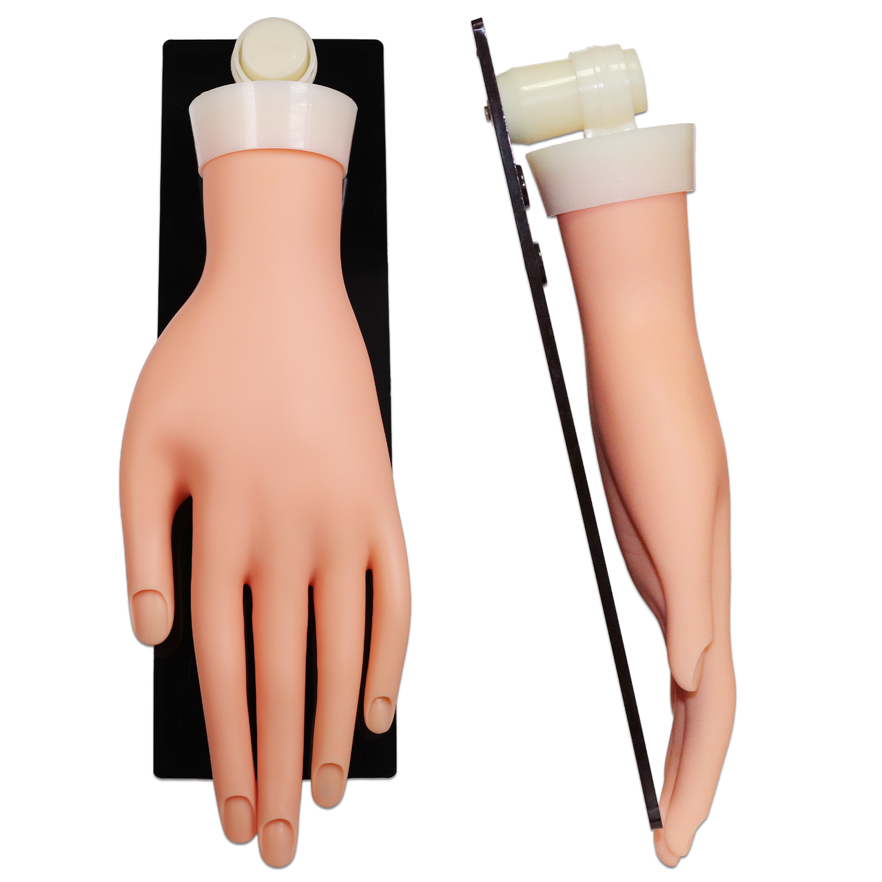 Premium Soft Quality Practice Hand with Bendable Fingers and Wall Stand