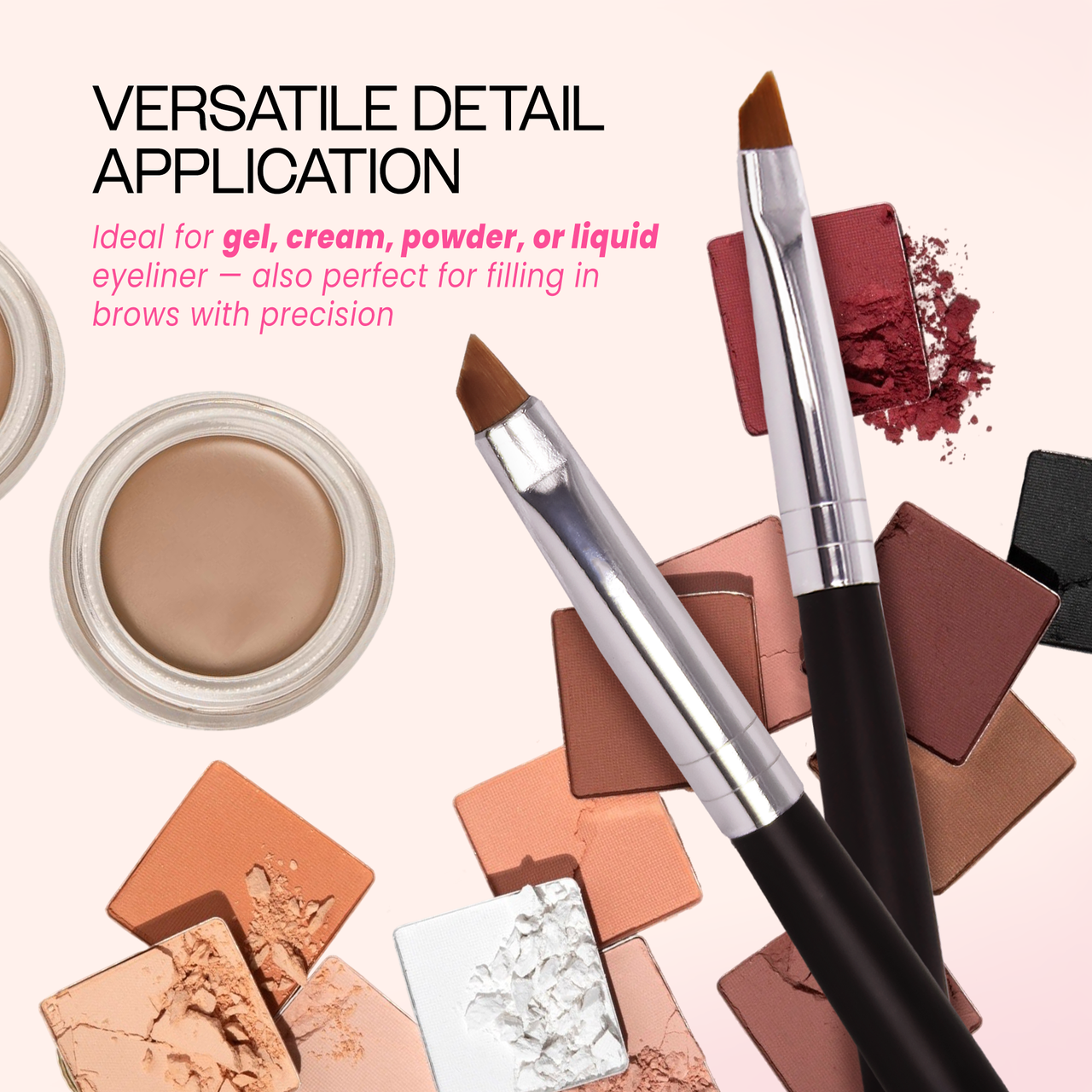 Pana Brand Angular Eye Shadow Flat Powder Brush (Professional Quality)