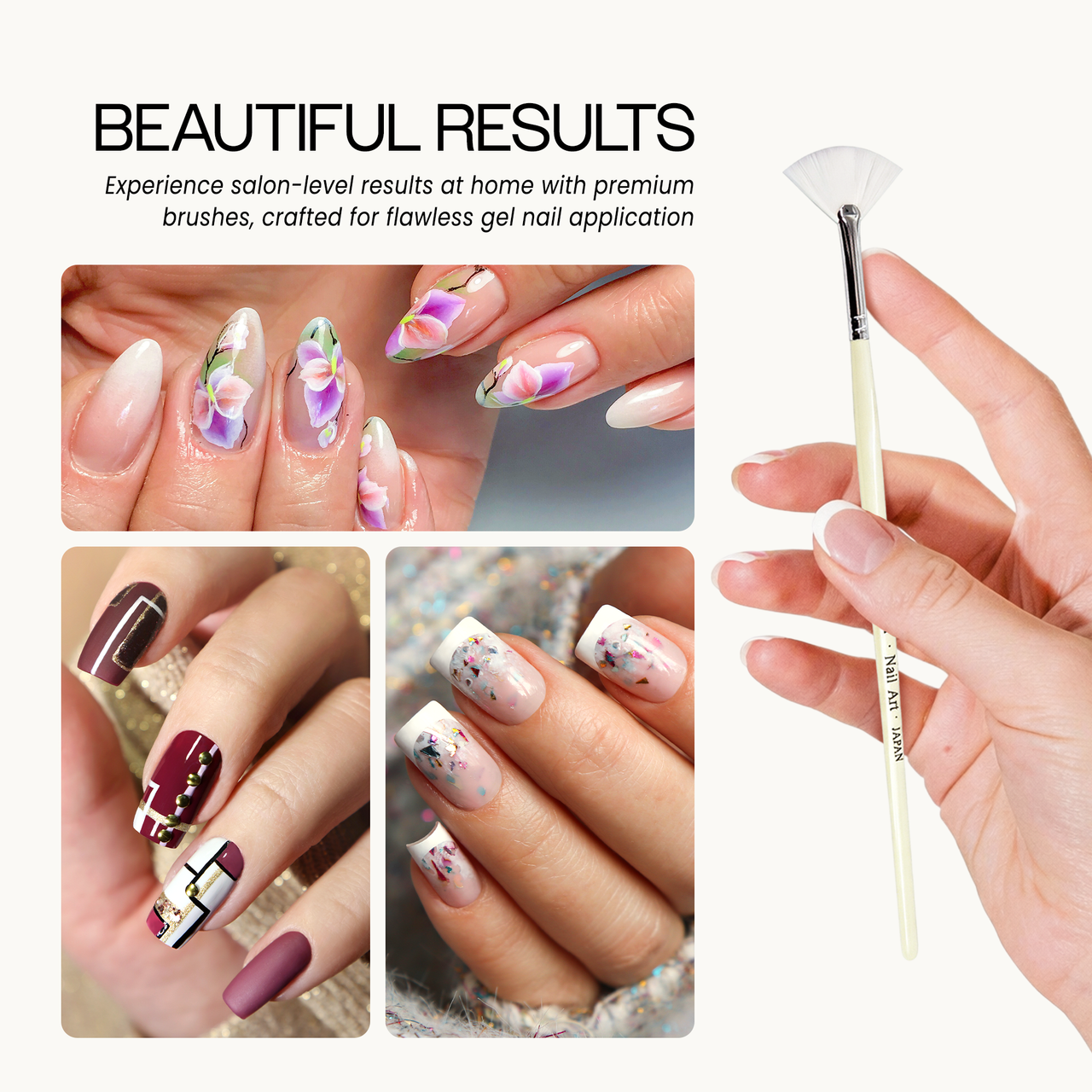 Ginza Fan Shape Nail Art Painting Brush #2
