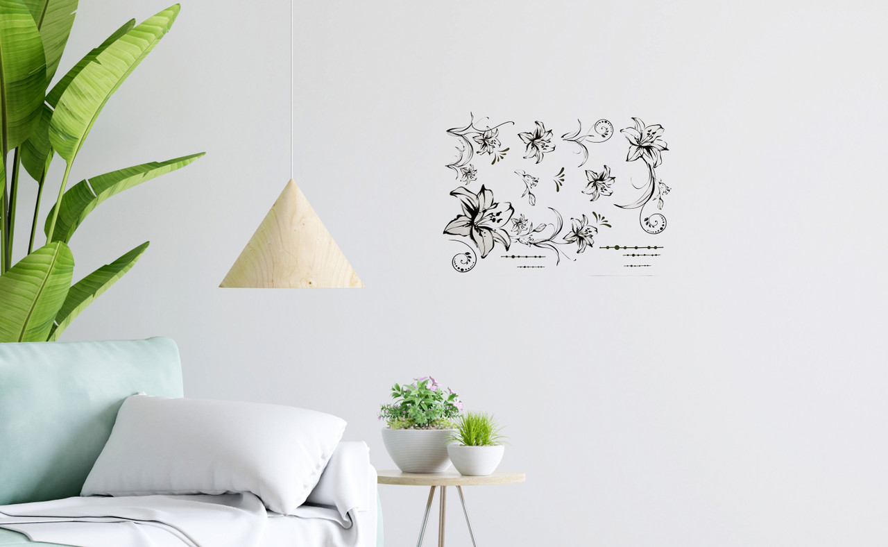 Floral Themed Wall Decals