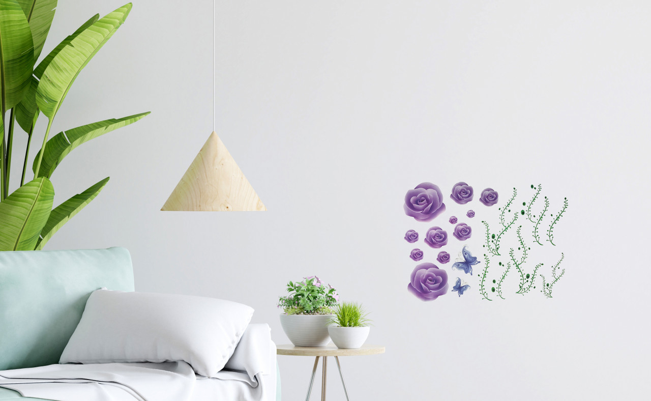 Floral Themed Wall Decals