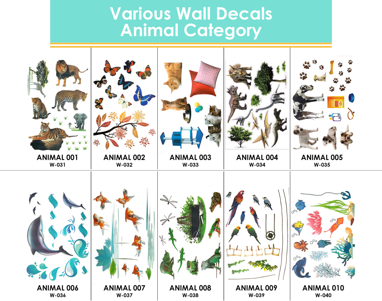 Animal Themed Wall Decals