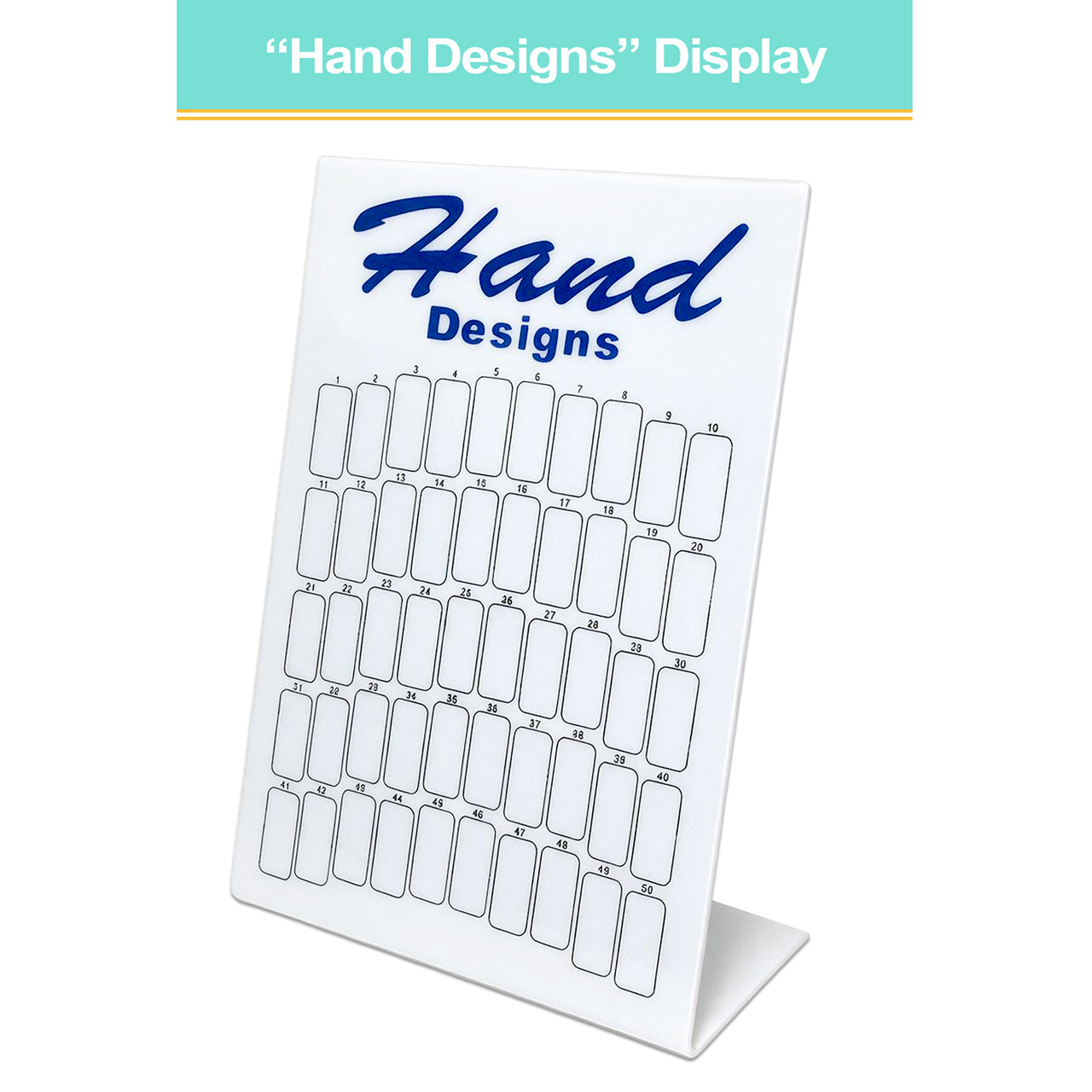 "Hand Designs" 50 Slot Display Board