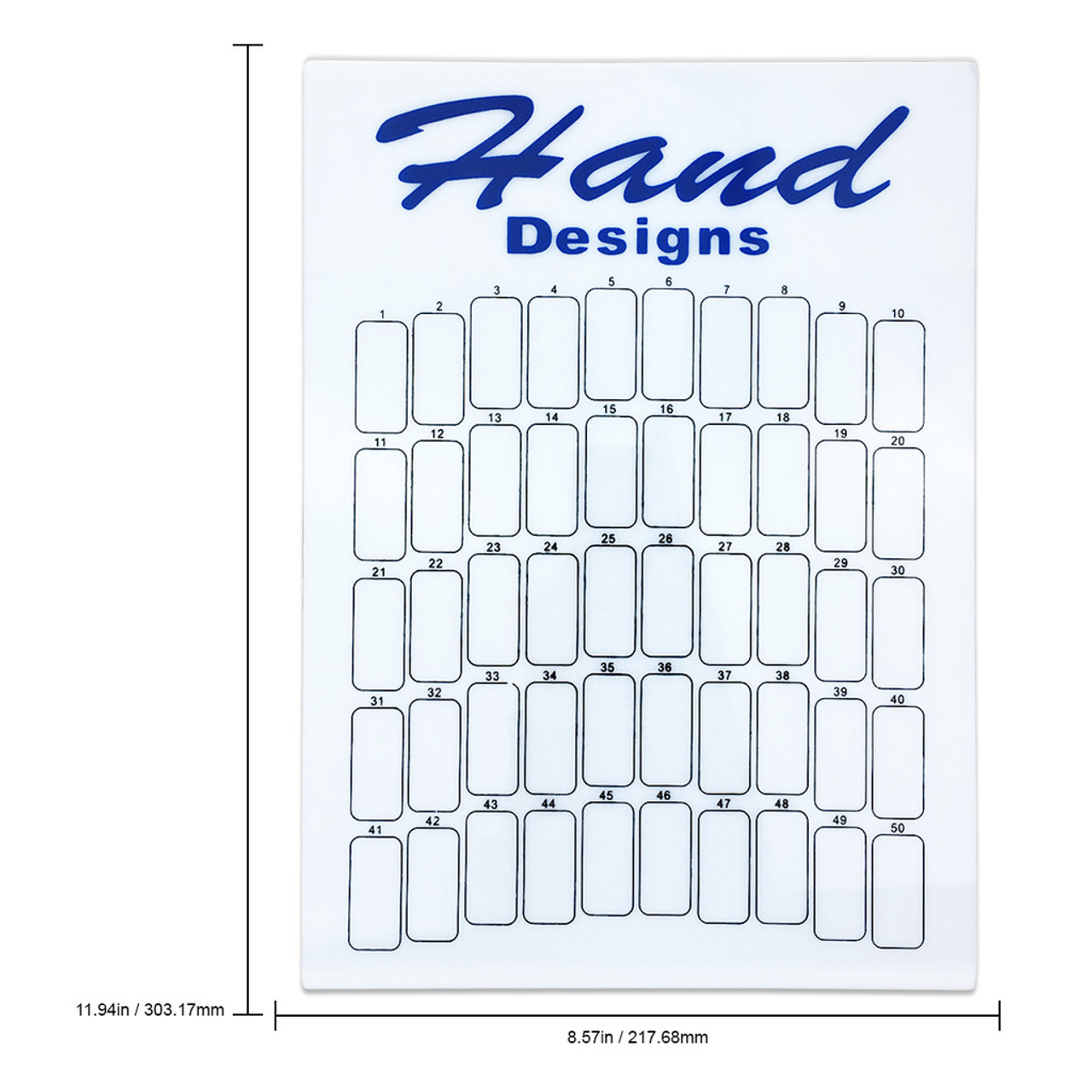 "Hand Designs" 50 Slot Display Board