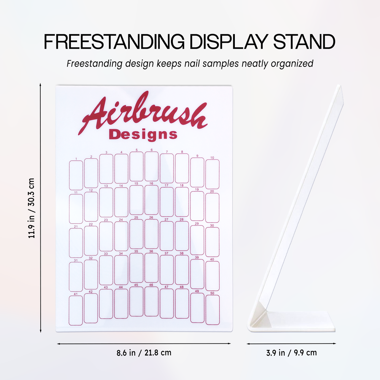 "Airbrush Designs" 50 Slot Display Board