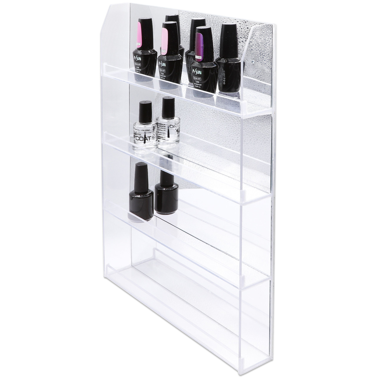 Acrylic Nail Polish Wall-Mounted Rack (Fits up to 32 Bottles)