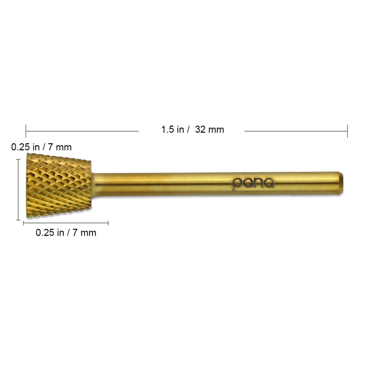 Professional 3/32" Inverted Backfill Gold Carbide Bit