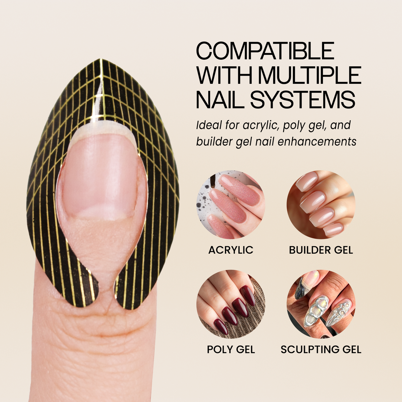 Professional Medium Size Nail Form Roll (500 nail forms per roll)