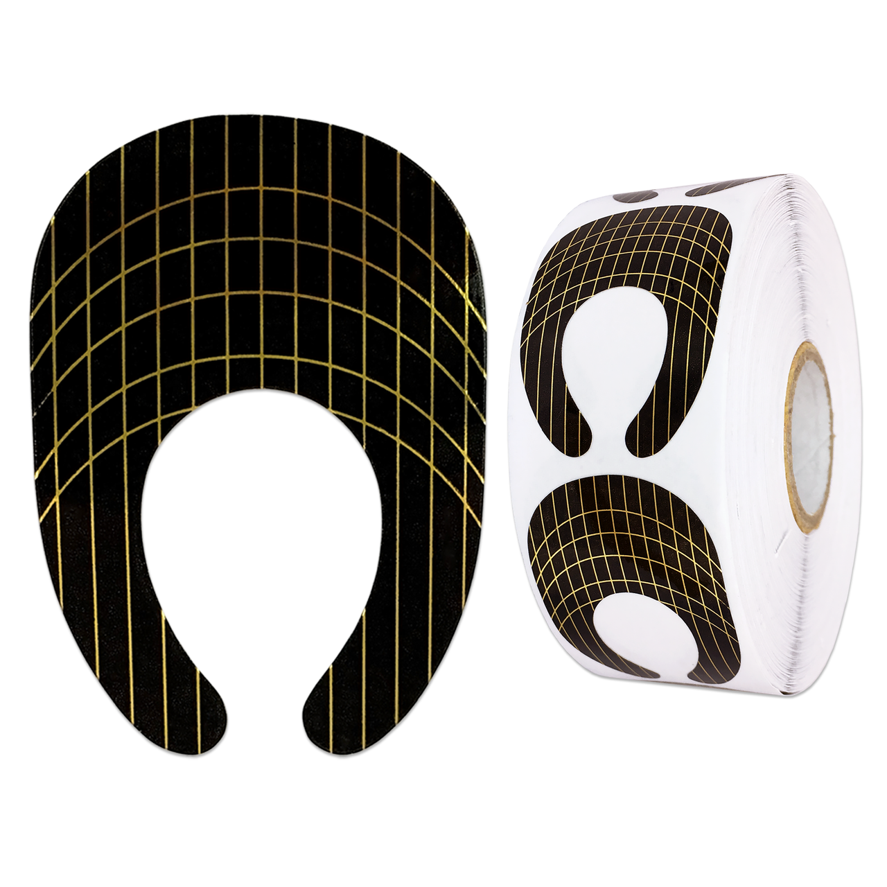 Professional Large Size Nail Form Sticker Guide 