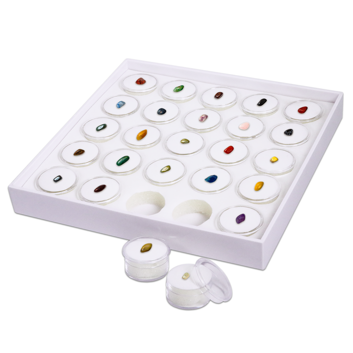 25 Jar Display Tray with Foam Jar Inserts