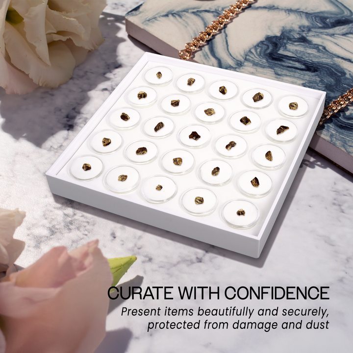 25 Jar Display Tray with Foam Jar Inserts