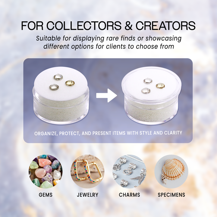 25 Jar Display Tray with Foam Jar Inserts