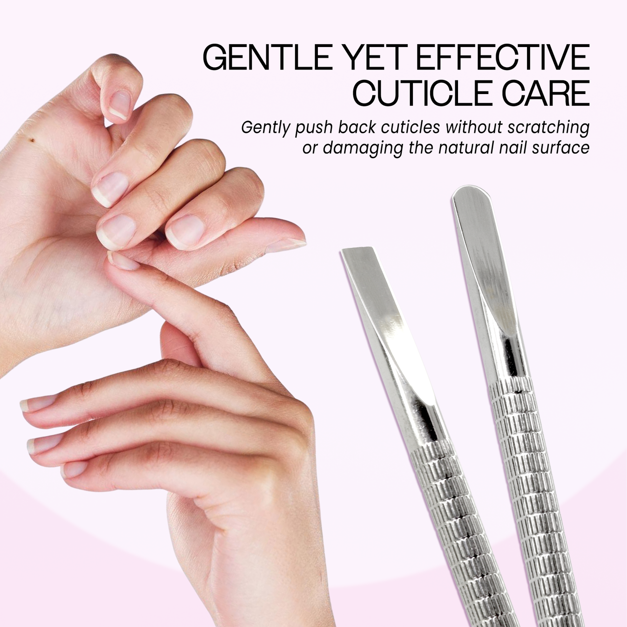 Stainless Steel Cuticle Pusher Cutter Trimmer (V-23)