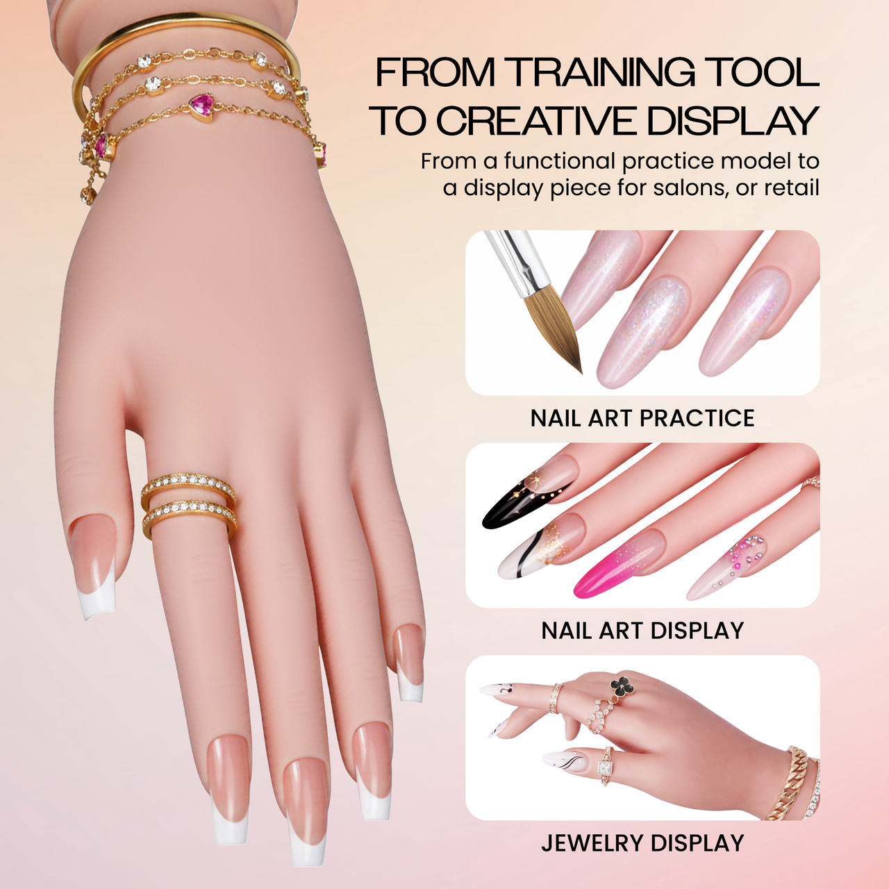 Premium Soft Plastic Hand (Round Base V-227C)