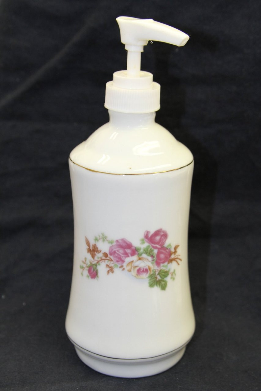 Porcelain Lotion Dispenser 6 oz (V-101)