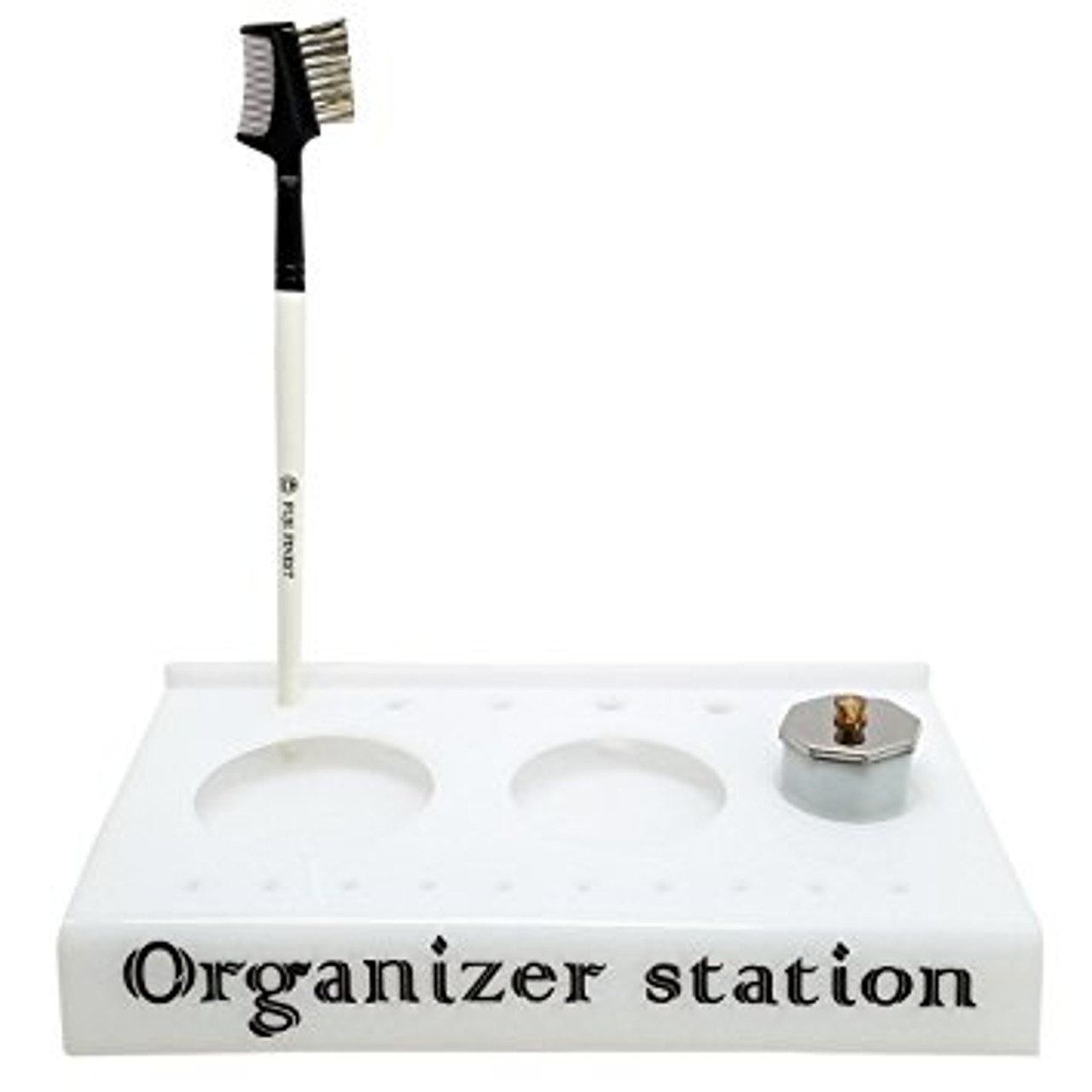 White Nail Organizer Station
