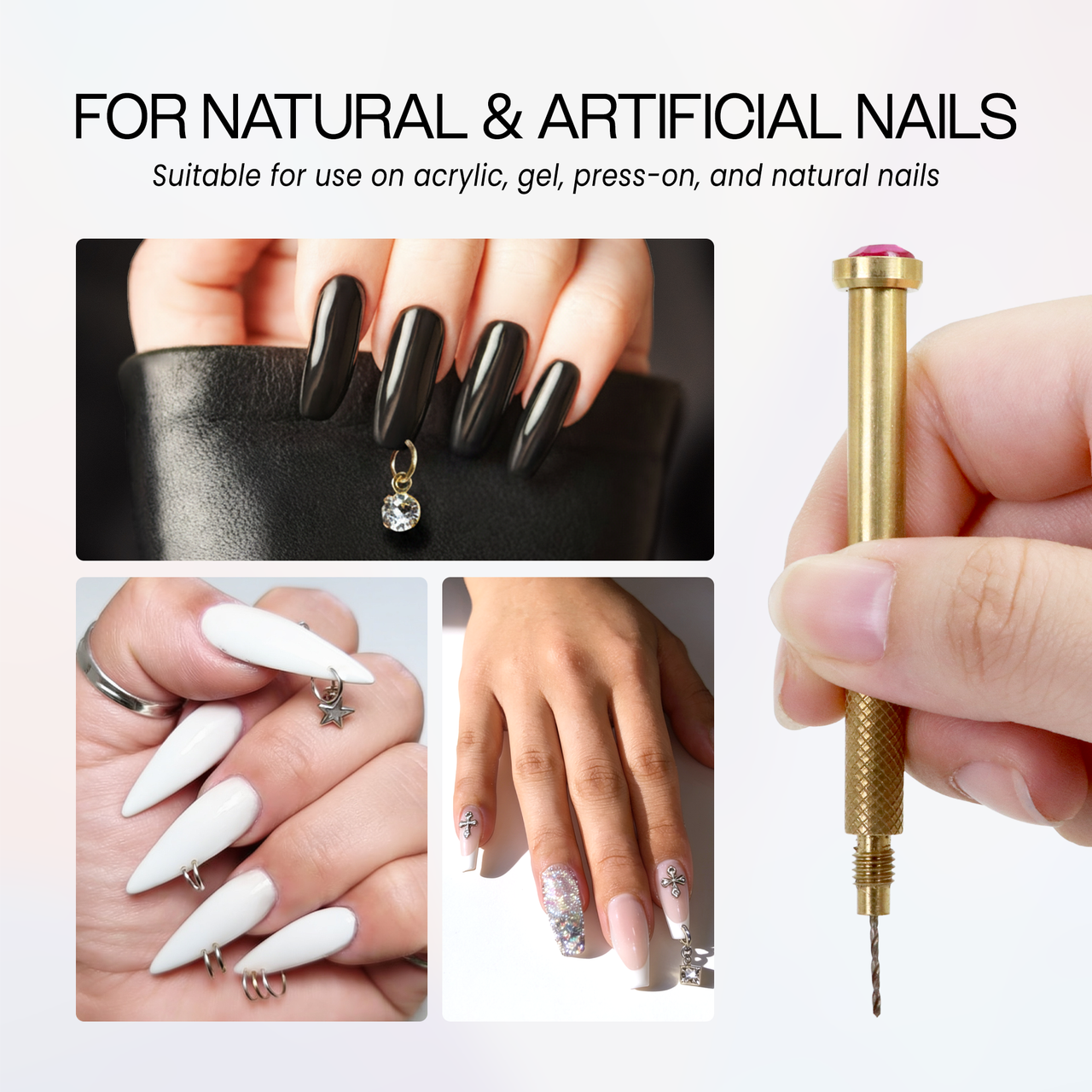 Gold Nail Art Drill 