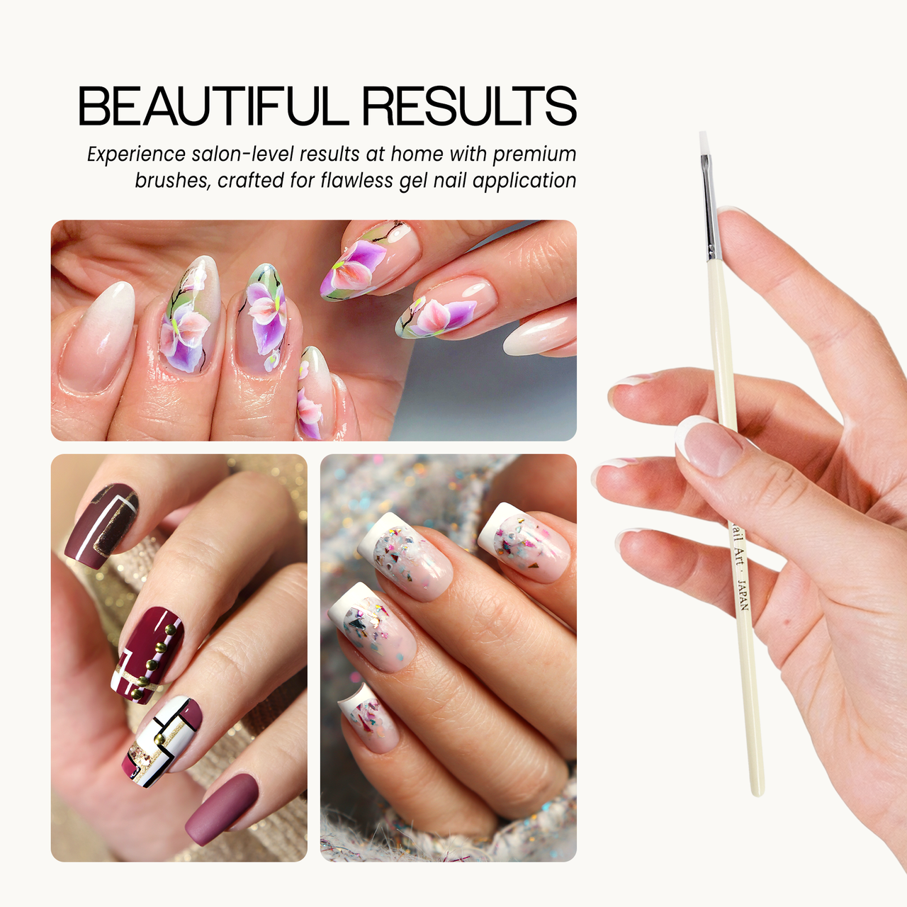Ginza Liner Shader Nail Art Brush