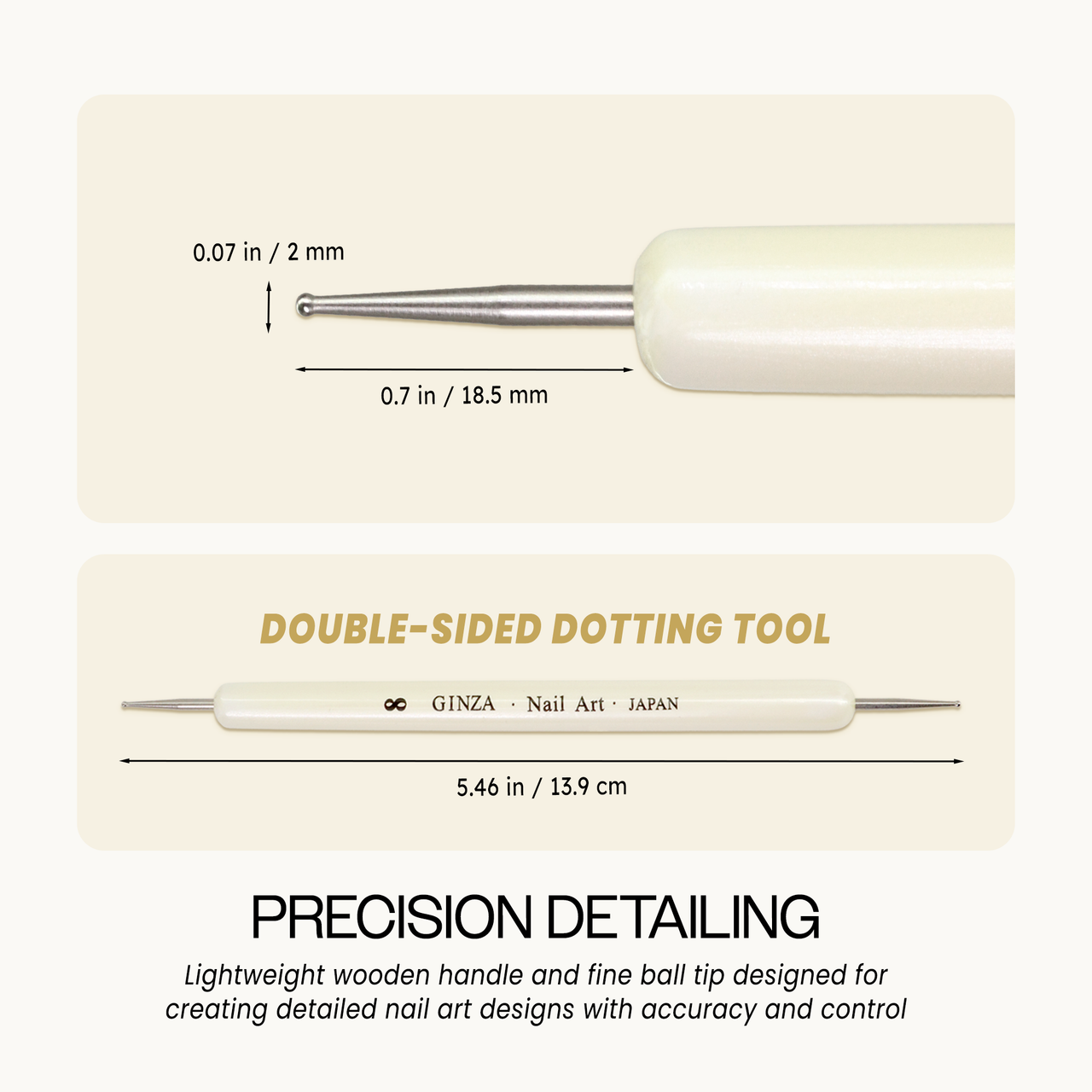 Ginza Double Sided Nail Art Dotting Tool