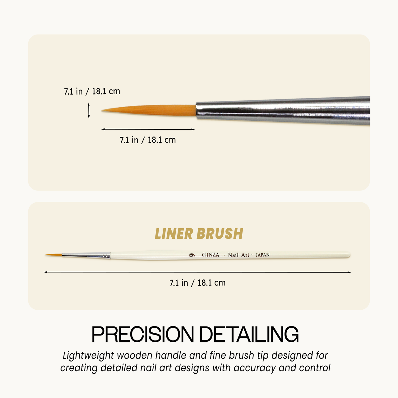 Ginza Liner Nail Art Brush