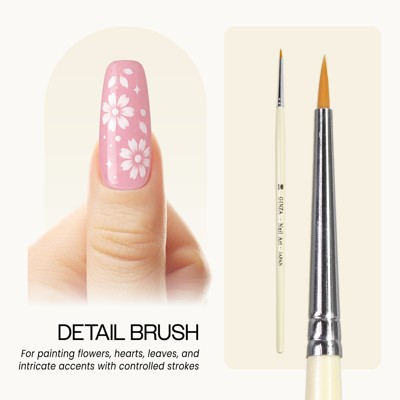 Ginza Detailer Nail Art Brush