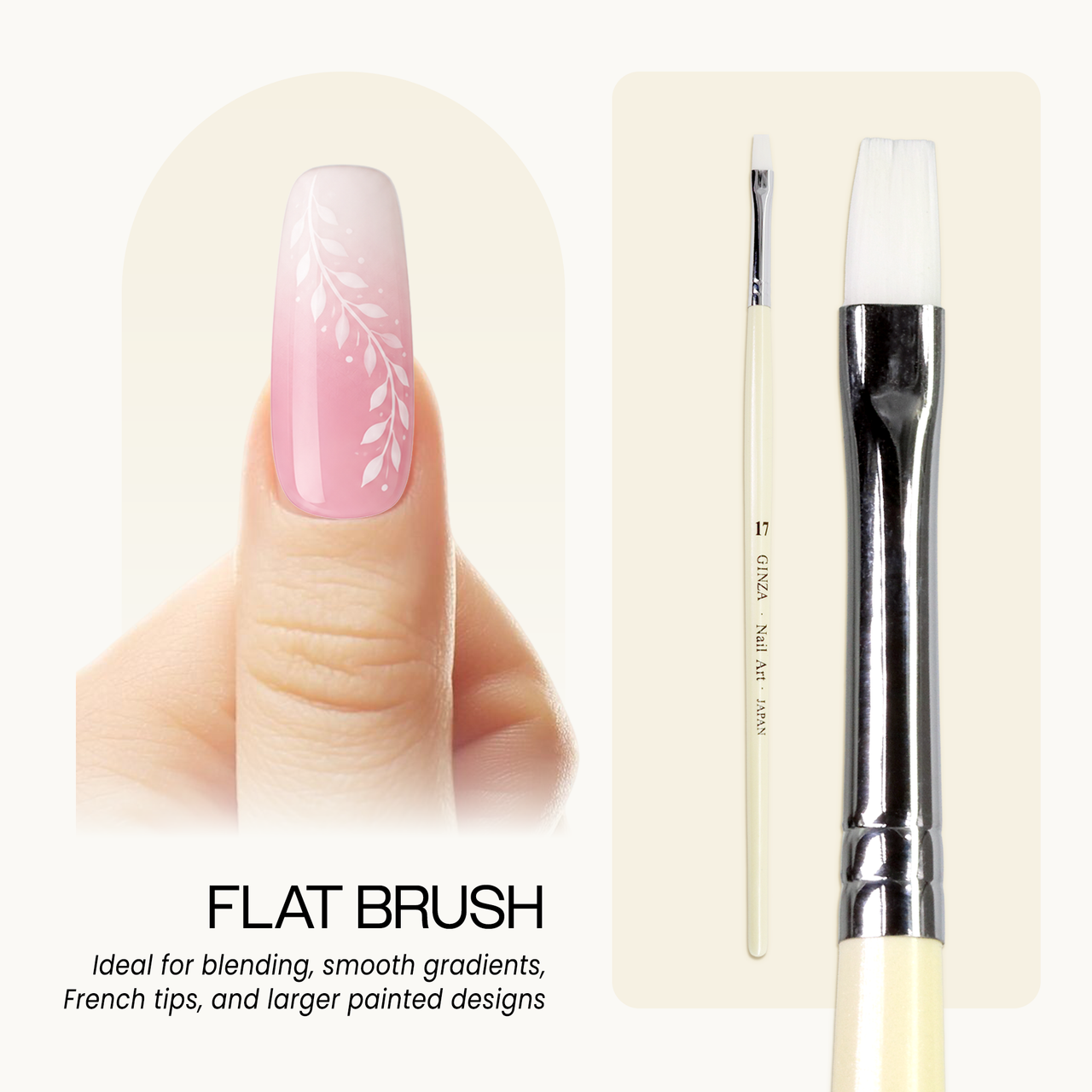Ginza Flat Gel Nail Art Brush #17